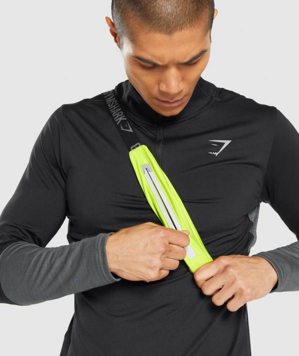 Panske Bezecky Opasok Gymshark Running Belt Žlté | FL1345687